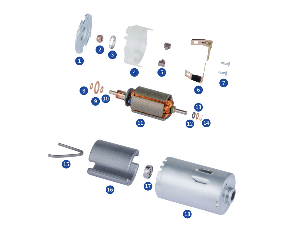 有刷电机分解圖