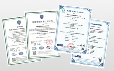 Our company is certified under IATF 16949:2016 and ISO 14001